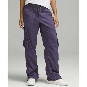Lululemon Dance Studio Relaxed-Fit Mid-Rise Cargo Pant Nightfall Sz 12 EUC